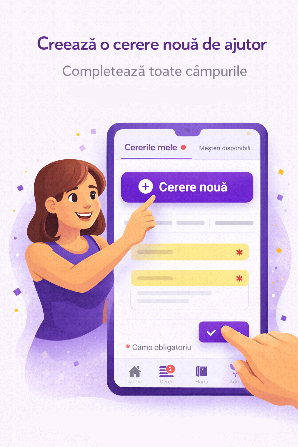 Pas 1 - Creează cerere nouă